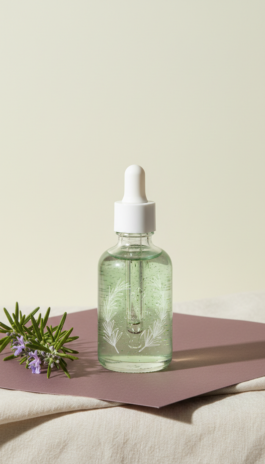 Sérum capilar con romero antioxidante